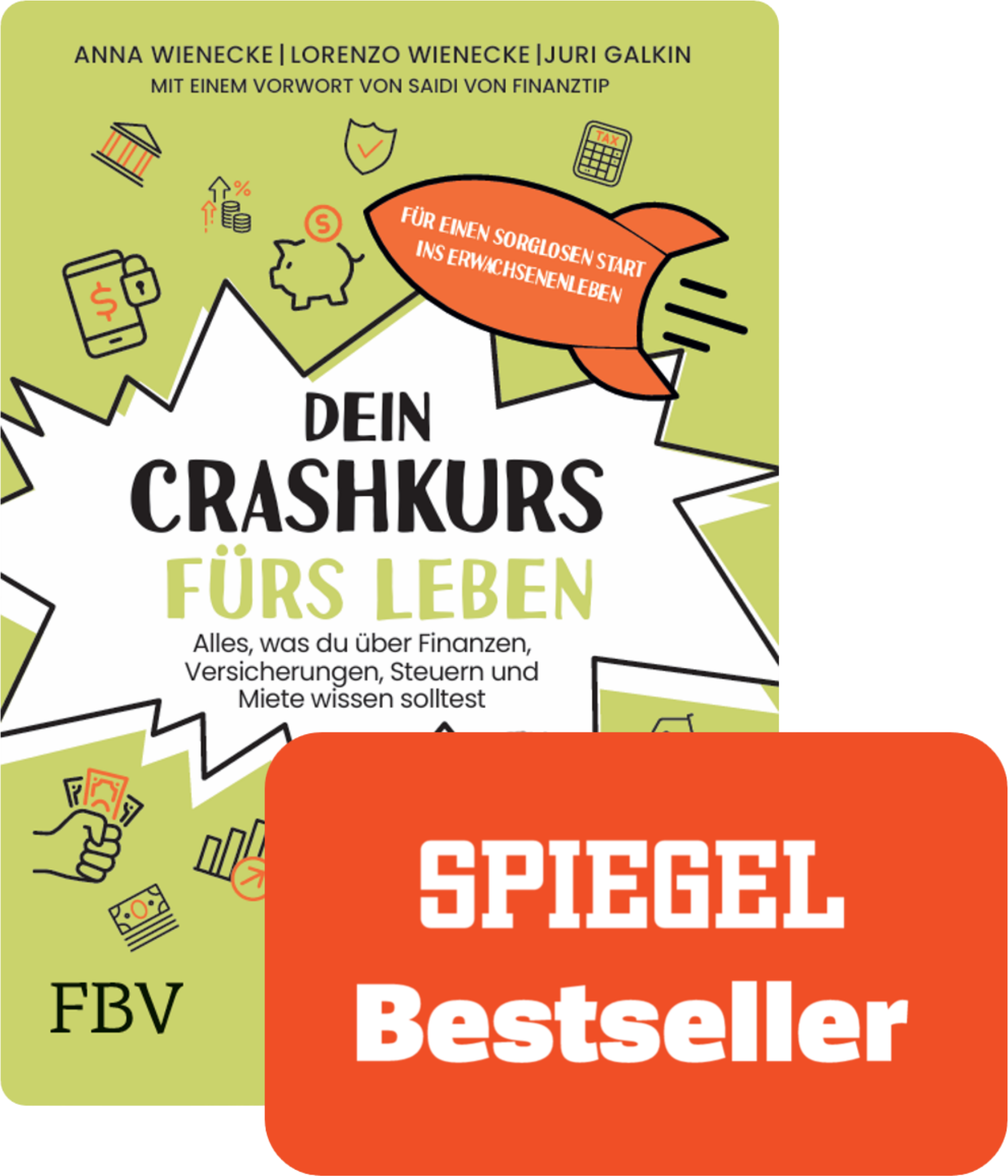 Buchcover Dein Crashkurs fürs Leben – Finanzratgeber von Finanzklar zu Finanzen, Altersvorsorgedepot, Steuern und Versicherungen